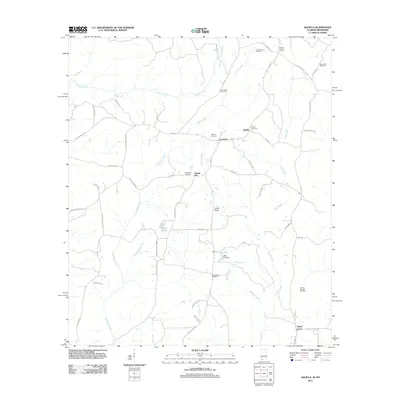 2011 Map of Aquilla, 2011 Print