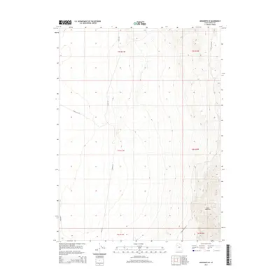 2014 Map of Aragonite SE, 2014 Print