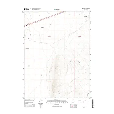 2014 Map of Aragonite, 2014 Print