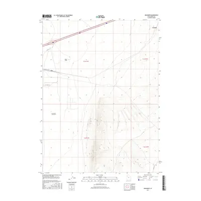 2017 Map of Aragonite, 2017 Print