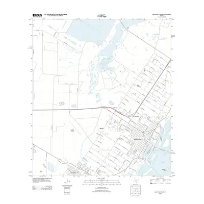 2013 Map of Aransas Pass, 2013 Print