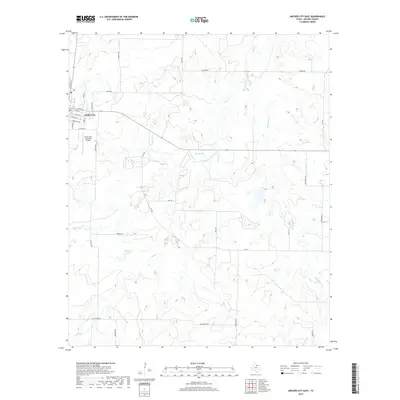 2019 Map of Archer City East, 2019 Print