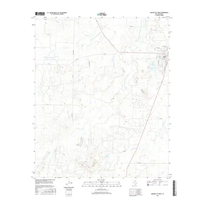 2016 Map of Archer City West, 2016 Print