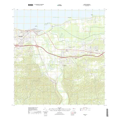 2018 Map of Arecibo, 2018 Print