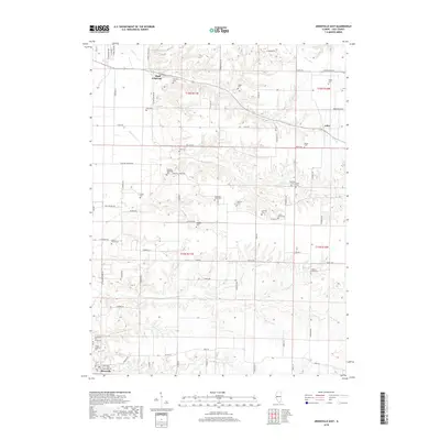 2018 Map of Arenzville East, 2018 Print