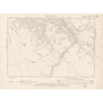 1897 Map of Argyll and Bute Sheet C.SW, 1900 Print