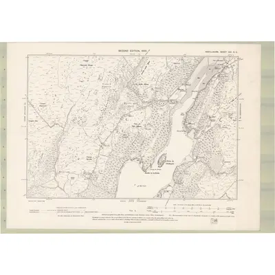 1898 Map of Argyll and Bute Sheet CCI.NE, 1900 Print