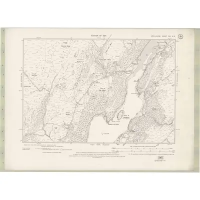 1915 Map of Argyll and Bute Sheet CCI.NE, 1924 Print