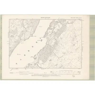 1898 Map of Argyll and Bute Sheet CCI.SE, 1900 Print