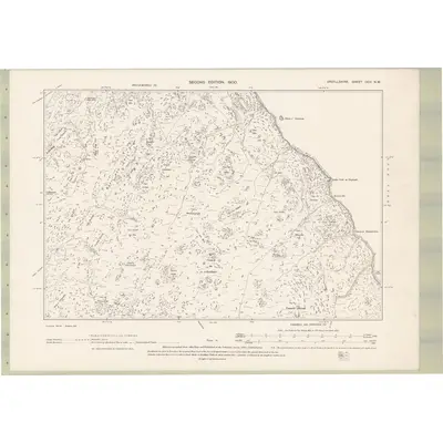 1898 Map of Argyll and Bute Sheet CCII.NW, 1900 Print