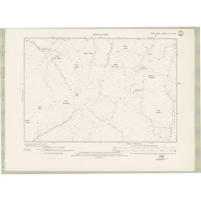 1915 Map of Argyll and Bute Sheet CCII.SW, 1925 Print