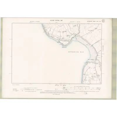 1896 Map of Argyll and Bute Sheet CCIII.NE, 1897 Print