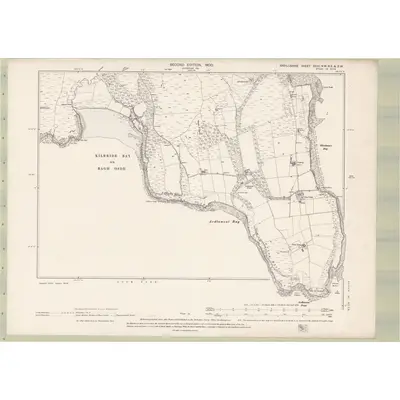 1897 Map of Argyll and Bute Sheet CCIII.NW, NE & SW, 1900 Print