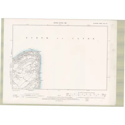 1896 Map of Argyll and Bute Sheet CCIV.NE, 1897 Print