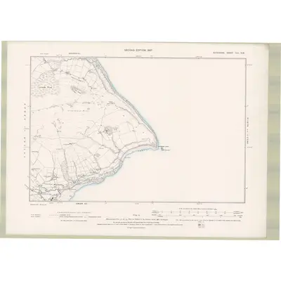 1895 Map of Argyll and Bute Sheet CCL.NW, 1897 Print