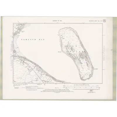 1914 Map of Argyll and Bute Sheet CCL.SW, 1924 Print