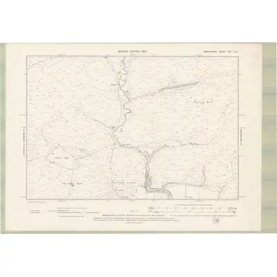 1898 Map of Argyll and Bute Sheet CCLI.NE, 1900 Print