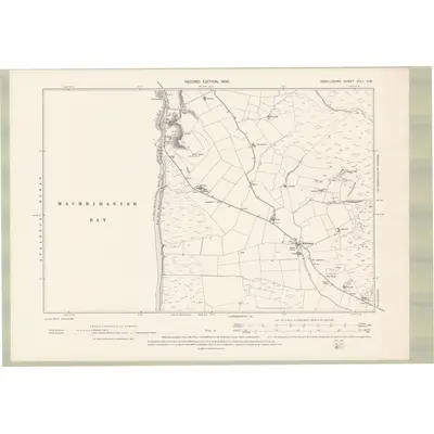 1898 Map of Argyll and Bute Sheet CCLI.SW, 1900 Print