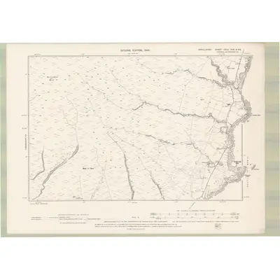 1898 Map of Argyll and Bute Sheet CCLII.NW & NE, 1900 Print