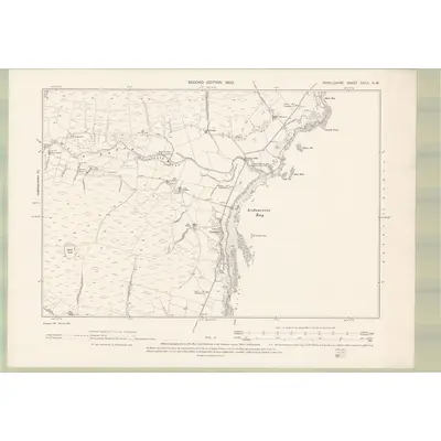 1898 Map of Argyll and Bute Sheet CCLII.SW, 1900 Print