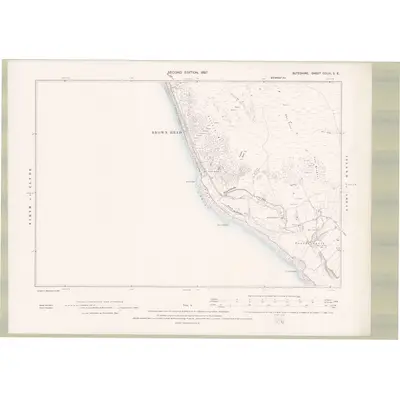 1895 Map of Argyll and Bute Sheet CCLIII.SE, 1897 Print