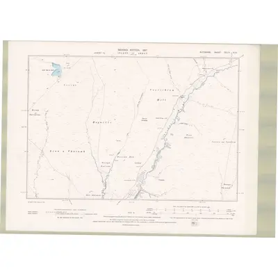 1895 Map of Argyll and Bute Sheet CCLIV.NW, 1897 Print