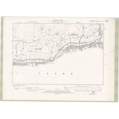 1915 Map of Argyll and Bute Sheet CCLIX.NE, 1924 Print