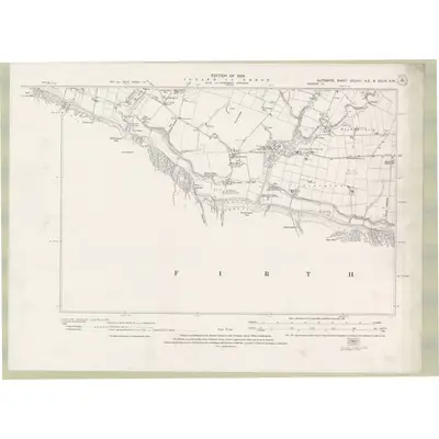 1915 Map of Argyll and Bute Sheet CCLVIIIA.NE & CCLIX.NW, 1924 Print