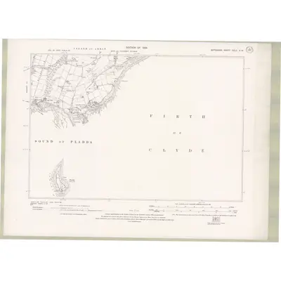 1915 Map of Argyll and Bute Sheet CCLX.NW, 1924 Print