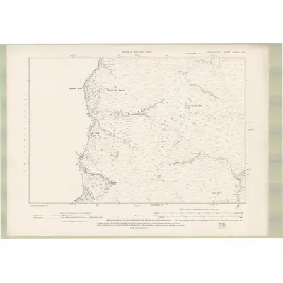 1898 Map of Argyll and Bute Sheet CCLXI.NE, 1900 Print