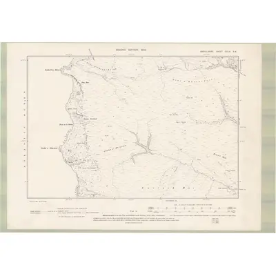 1898 Map of Argyll and Bute Sheet CCLXI.SE, 1900 Print