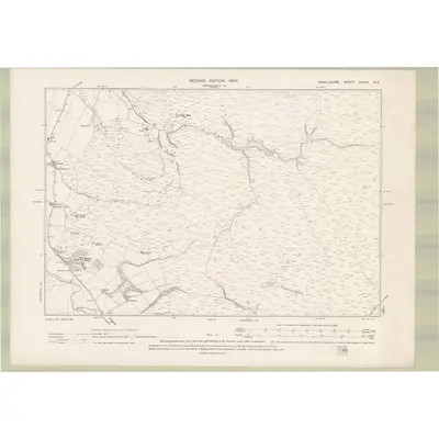 1898 Map of Argyll and Bute Sheet CCLXII.NE, 1900 Print