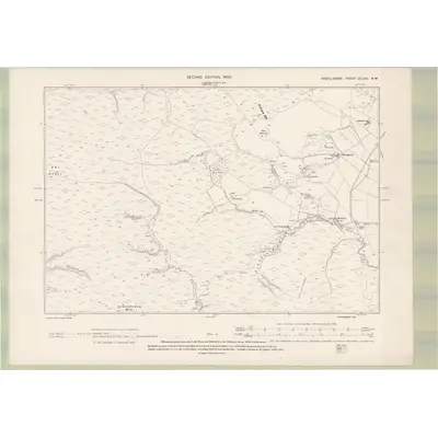 1898 Map of Argyll and Bute Sheet CCLXII.NW, 1900 Print