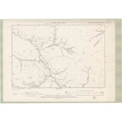 1898 Map of Argyll and Bute Sheet CCLXII.SW, 1900 Print