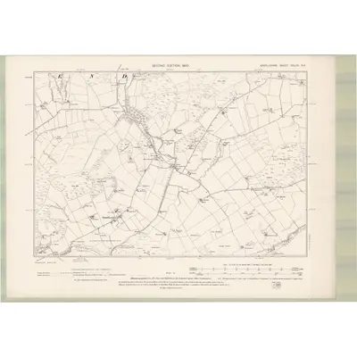 1897 Map of Argyll and Bute Sheet CCLXV.NE, 1900 Print