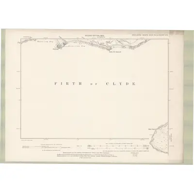 1897 Map of Argyll and Bute Sheet CCLXV.SE & CCLXVIa.NE, 1900 Print