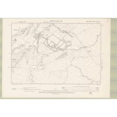1898 Map of Argyll and Bute Sheet CCXII.NE, 1900 Print