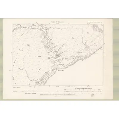1898 Map of Argyll and Bute Sheet CCXIII.SW, 1900 Print