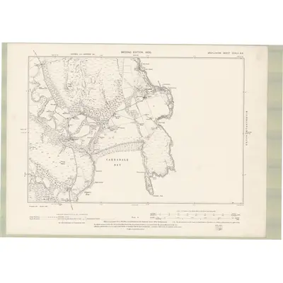 1898 Map of Argyll and Bute Sheet CCXLII.SE, 1900 Print