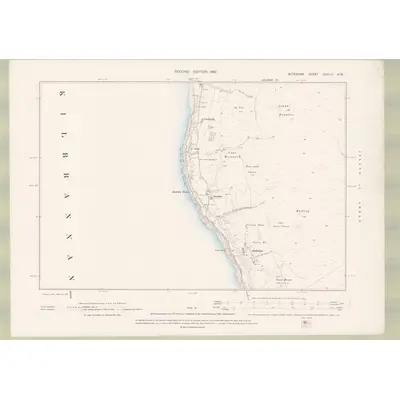 1895 Map of Argyll and Bute Sheet CCXLIII.NW, 1897 Print