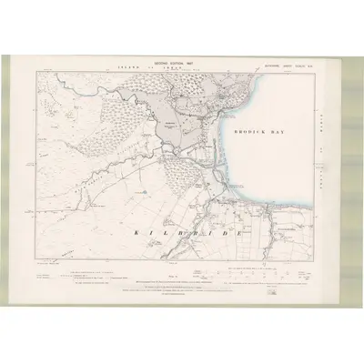 1895 Map of Argyll and Bute Sheet CCXLIV.SE, 1897 Print