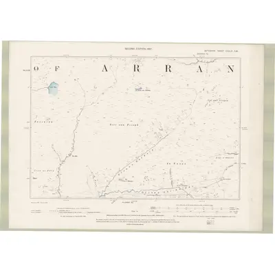 1895 Map of Argyll and Bute Sheet CCXLIV.SW, 1897 Print