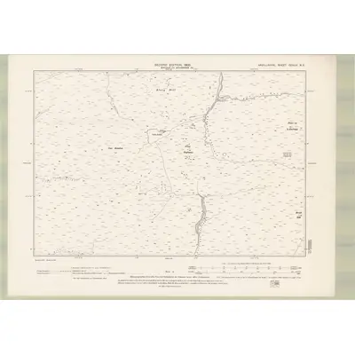 1898 Map of Argyll and Bute Sheet CCXLVI.NE, 1900 Print