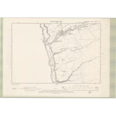 1898 Map of Argyll and Bute Sheet CCXLVI.NW, 1900 Print