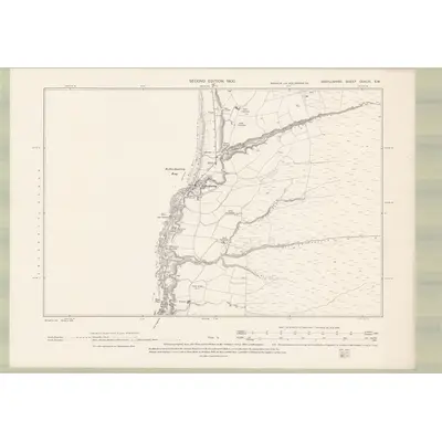 1898 Map of Argyll and Bute Sheet CCXLVI.SW, 1900 Print