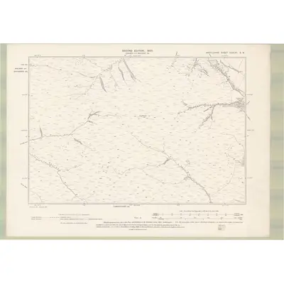 1898 Map of Argyll and Bute Sheet CCXLVII.SW, 1900 Print