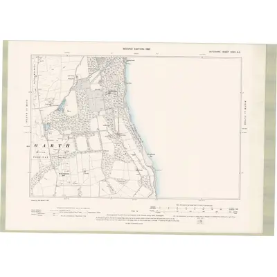 1896 Map of Argyll and Bute Sheet CCXV.NE, 1897 Print