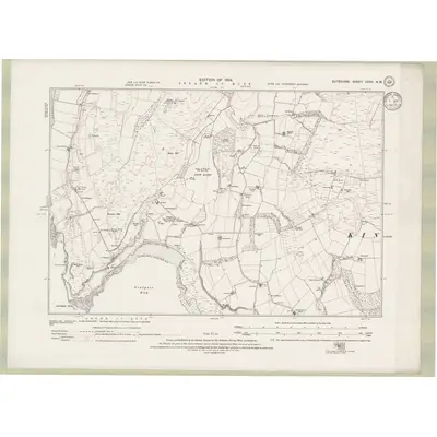 1915 Map of Argyll and Bute Sheet CCXV.NW, 1924 Print