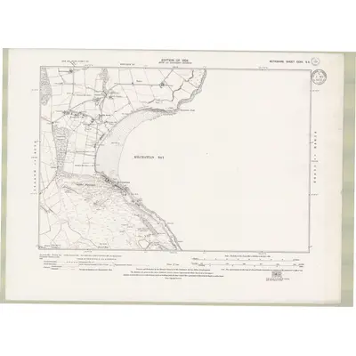 1915 Map of Argyll and Bute Sheet CCXV.SE, 1924 Print