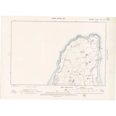 1895 Map of Argyll and Bute Sheet CCXVI.NW, 1897 Print